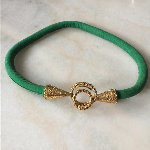 N/A Accessories - Vintage Green Suede belt